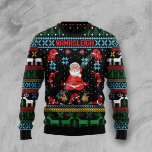Christmas Ugly Knitted Sweater Xmas Santa Claus Animal Colorful Tattoo Retro Unisex 3DPrint Funny Harajuku Casual Long Sleeves D