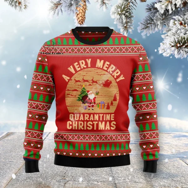 Christmas Ugly Knitted Sweater Xmas Santa Claus Animal Colorful Tattoo Retro Unisex 3DPrint Funny Harajuku Casual Long Sleeves D - Image 2