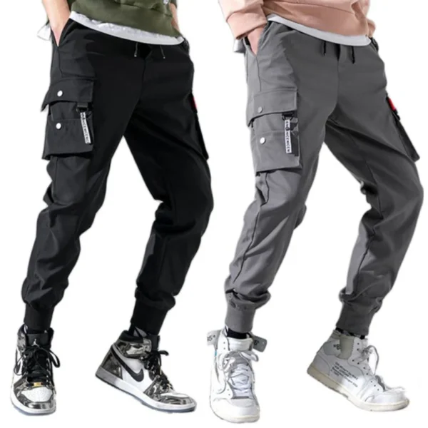 2024 Spring Autumn Jogger Men Women Tactical Sportswear Boys Harem Pants Jogging Cargo Trousers 4XL 5XL Tracksuits Plus Size y2k - Image 2