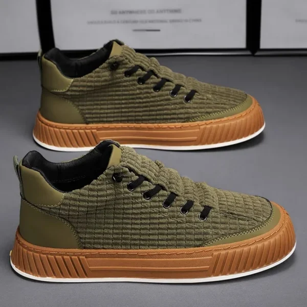 Brand Man's Vulcanize Shoes Light Luxury Men Chunky Sneakers 2024 Designer Men Fashion Casual Board Shoes Male Vulcanize Shoe운동화 - Image 3