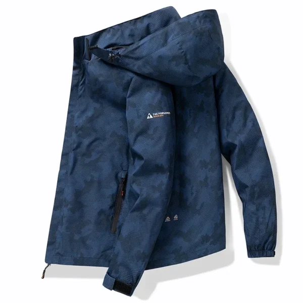 Hooded Hiking Jacket Men Outdoor Bomber Jackets Waterproof Windbreaker 2024 Spring Autumn Sports Casual Cargo Jackets Mens Coats - Image 2