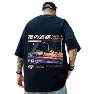 Vintage T-Shirts For Men's 3d Racing Print Man Short Sleeve T-Shirt Loose Street Tops Oversized Tees Shirt Men Clothing