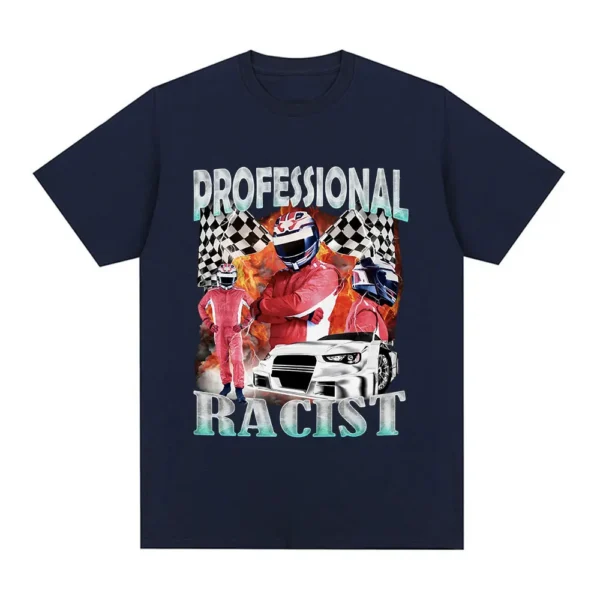 Professional Racer Graphic T-Shirt Funny Racing Meme Men's Fashion Vintage Short Sleeves T-shirts 100% Cotton Oversized T Shirts - Image 2