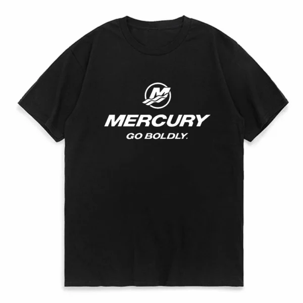 Hot Sale Summer 100% Cotton Mercury Racing logo T Shirt Men Racing Short Sleeves Cool Tee Hip Hop Streetwear T-shirt - Image 3