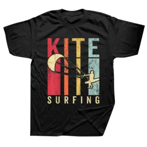 Funny Kite Surfing T Shirts Graphic Cotton Streetwear Short Sleeve Birthday Gifts Summer Style T-shirt Mens Clothing