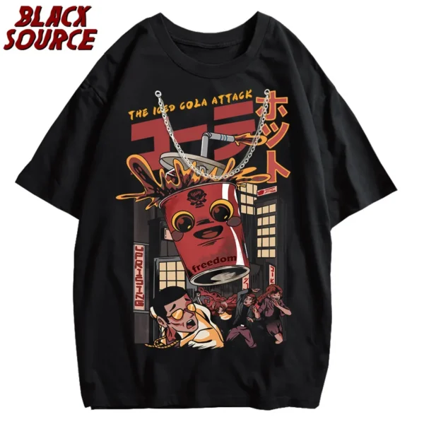 Men Streetwear Washed T Shirt Printed Vintage Tshirt Oversized Short Sleeve Hip Hop Men Harajuku Tees - Image 3
