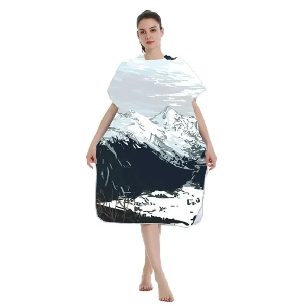Fashion Surf Poncho Men Microfiber Surf Poncho Changing Robe With Hood Unisex Outdoor Swim Towel Warmer For Surfing And Diving - Image 3