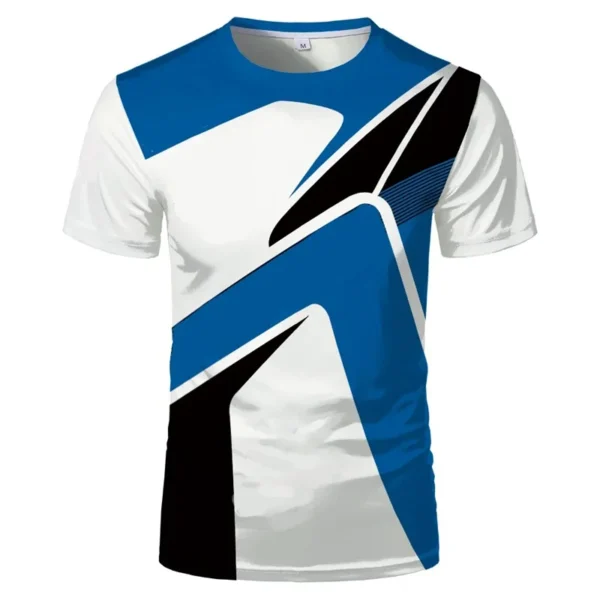 Casual Simple Pattern T Shirts Summer Fashion Short Sleeve O Neck Outdoor Sports 3D Printed T-shirts Mens Trend Oversized Tees - Image 4