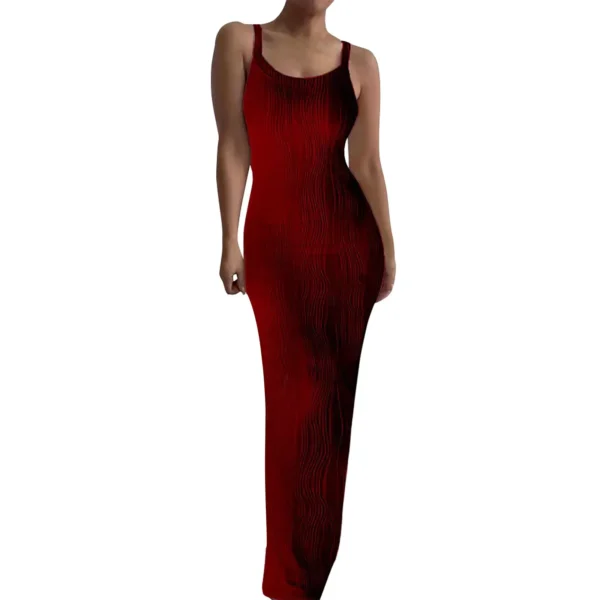 Sexy Tight Fitting Dress Maxi Dresses Women Trend Spaghetti Strap Slip Dress Bodycons Concise Female Street Party Vestidos Robe - Image 5