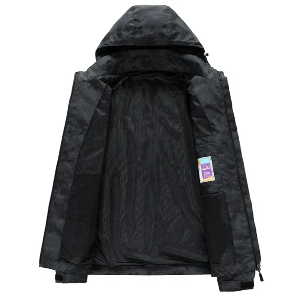 Hooded Hiking Jacket Men Outdoor Bomber Jackets Waterproof Windbreaker 2024 Spring Autumn Sports Casual Cargo Jackets Mens Coats - Image 4