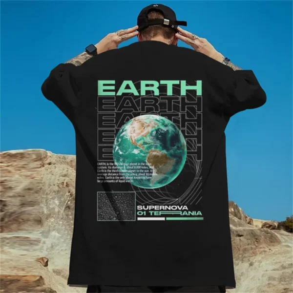 Trend Men's T-Shirt 3d Print Street T Shirt For Men Short Sleeved High Street Hip Hop Oversize T Shirt Summer Streetwear - Image 5