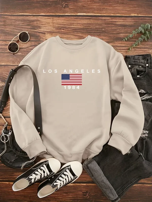 Round Neck Loose Casual Fashion Sweater Coat Versatile Hooded Sweatshirt Long Sleeves Plus Size Sweat-shirt Female Winter Kawaii - Image 5
