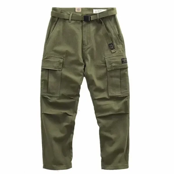 Men's Cargo Pants Korean Male Trousers Khaki Aesthetic Loose Straight Luxury Fashion Vintage High Quality Plus Size Baggy - Image 2
