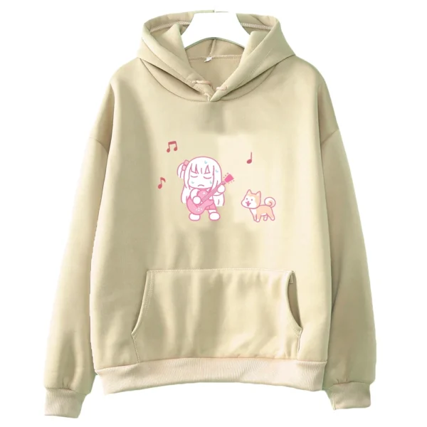 Anime BOCCHI THE ROCK! Hitori Gotou Ryou Yamada Cartoon Women Hoodies Kawaii Plus Size Sweatshirt Harajuku Female Streetwear - Image 4