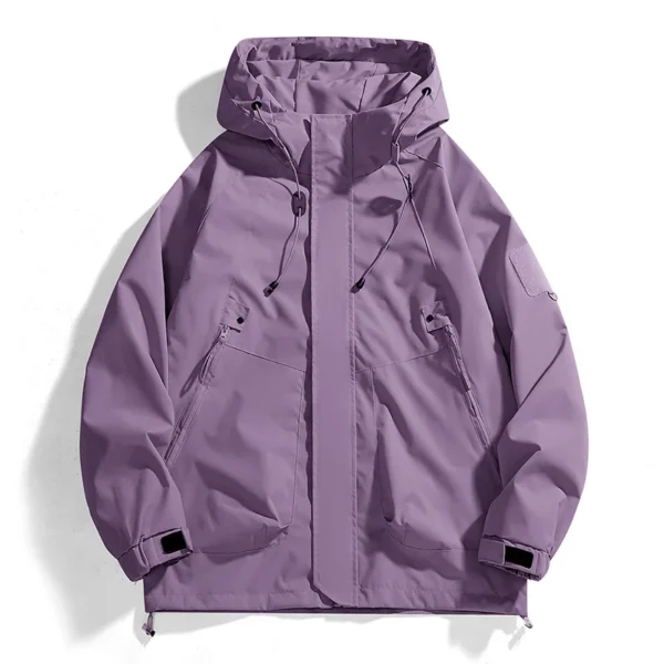 Waterproof Outdoor Jacket Men Women Hooded Sport Jackets Unisex Mountaineering Hiking Youth Cotwear Coat Men's Sportwear Top - Image 5