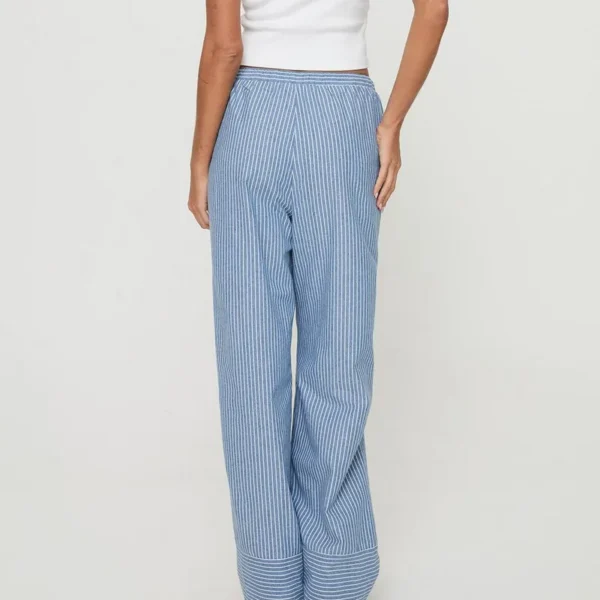 WPNAKS Women Striped Pants Spring Autumn Clothes y2k Elastic Waist Casual Pants Loose Trousers Woman Clothing Streetwear - Image 5
