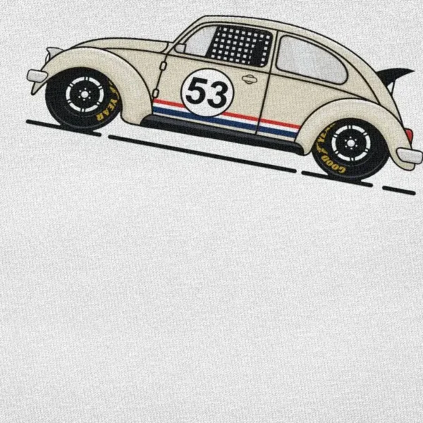 Custom Kawaii Classic Racing Car Herbie T Shirts Men Short Sleeve T-shirts Printed Tee Soft Cotton Oversized Tshirt Merchandise - Image 4