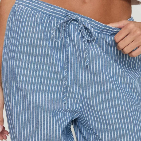 WPNAKS Women Striped Pants Spring Autumn Clothes y2k Elastic Waist Casual Pants Loose Trousers Woman Clothing Streetwear - Image 6