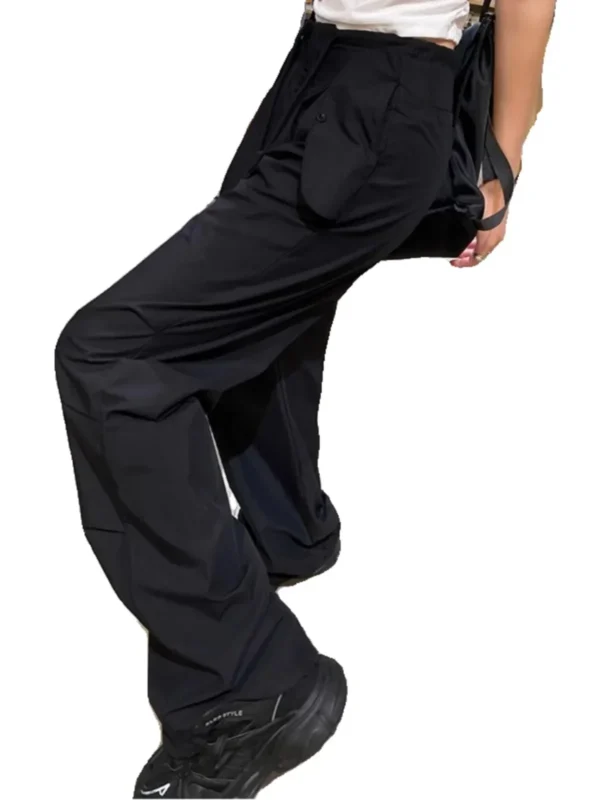 Girl Workwear Pants Overalls Women Autumn High Waist Parachute Pants Casual Wide Leg Pants Quick-Drng American Sweat pants Rush - Image 6
