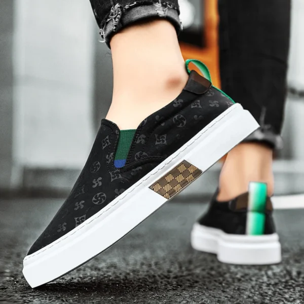 Autumn Men Casual Sneakers Flat Loafers Sports Shoes Breathable Running Tennis Shoes Male Slip-on Soft Comfortable Outdoor Shoes - Image 3