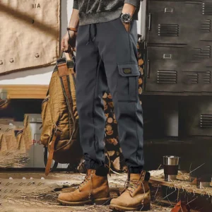 Men's Workwear Pants Spring & Autumn Fashionable Cuffed Trousers Casual And Joggers Pant Pants For Spring Summer Cargo Trousers