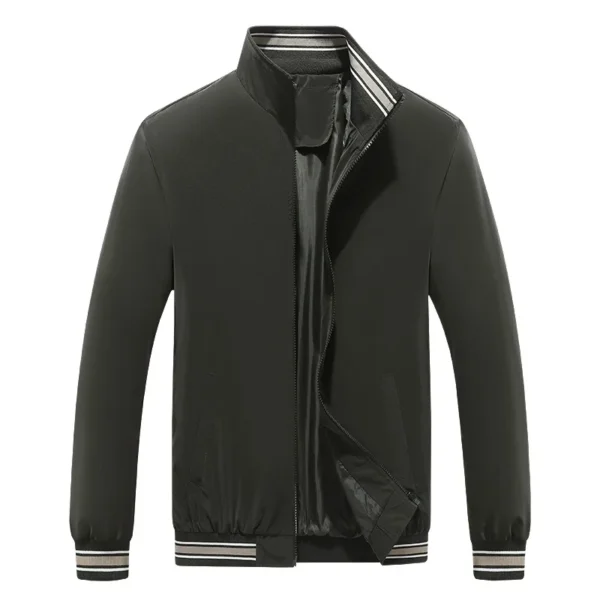 PLUS Size Men's Jacket Spring and Autumn Stand Collar Zipper Outdoor Sports Coat Oversized Tops Windbreaker Varsity Jacket for - Image 4