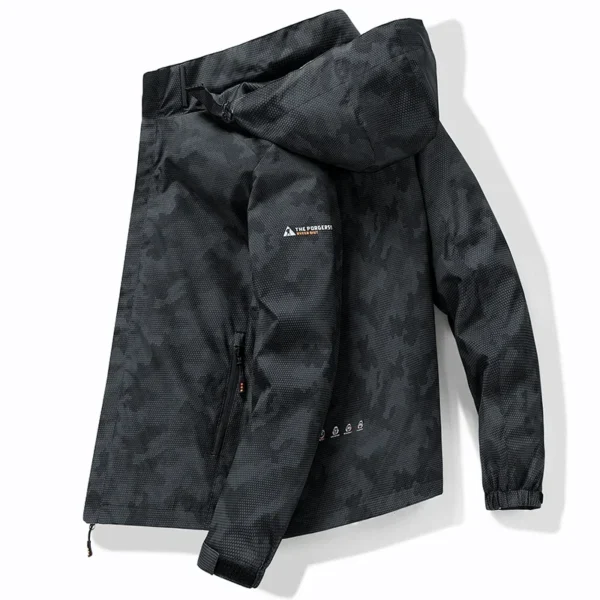 Hooded Hiking Jacket Men Outdoor Bomber Jackets Waterproof Windbreaker 2024 Spring Autumn Sports Casual Cargo Jackets Mens Coats - Image 3