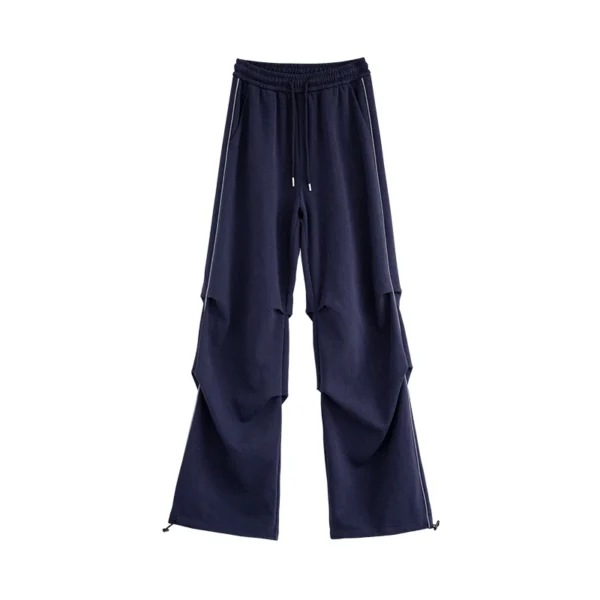 Casual sports pants, sweatpants, 2024 autumn and winter new item, luminous strip, versatile, slimming and wide leg casual pants - Image 5