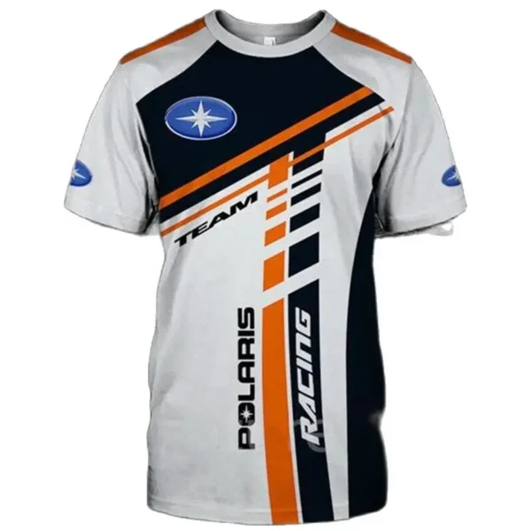 2024 New Polaris Racing Sports Shirt Men's Summer Breathable Top 3D Printed Short Sleeved Oversized Men's Clothing - Image 2