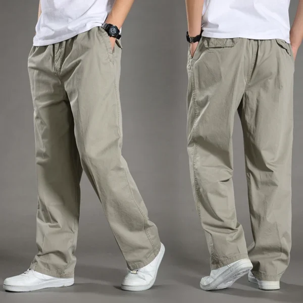 2024 New Men's Cargo Pants Summer and Spring Cotton Workwear Large 6XL Leisure Mountaineering Jogging Pants Outdoor Sports Pants - Image 2