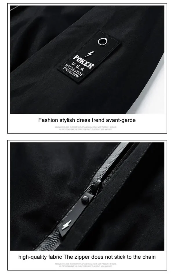 Camel high-quality embroidered men's sports jacket windproof hood casual fashion brand sports mountaineering cycling - Image 4