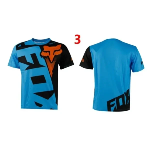 Summer New Fox T-shirt Men's Crew Neck Short Sleeve Racing 3DT Shirt Digital Print Street Harajuku Casual Text Short Sleeve - Image 5