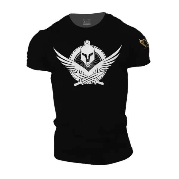 3D Printed Men's Summer Short Sleeve Running Sports Gym Muscle T-shirt Spartan Oversized Sports Casual High-quality Clothing - Image 3