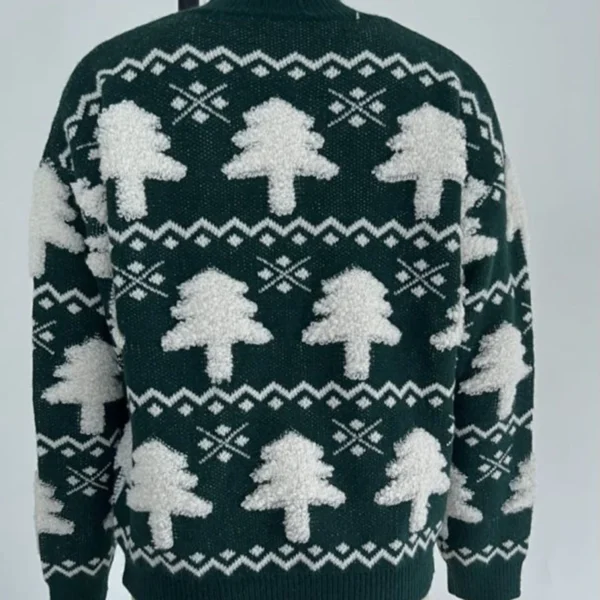 Winter 2024 Women Knitted Sweater 3D Santa Tree Print Warm Thick Jumpers Christmas Sweaters Long Sleeve Pullover Tops Xmas Look - Image 4