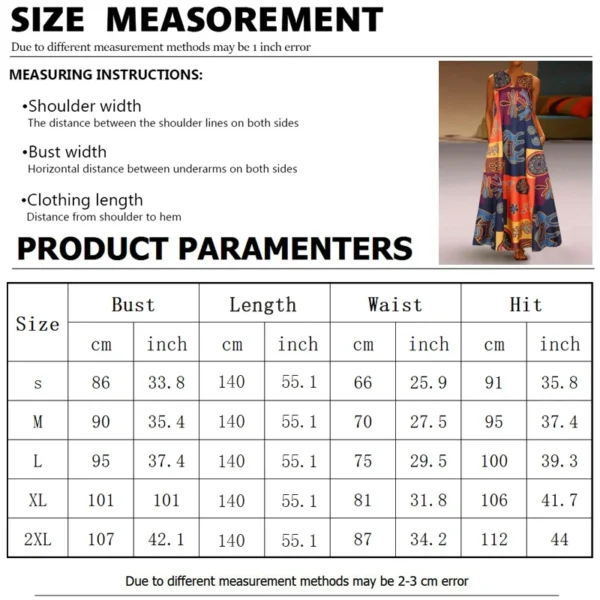 2024 New Spring Summer Daily Casual Dress Urban Street Fashion Sleeveless Dress 3D Flower Print V-Neck Skirt Women's Maxi Dress - Image 6