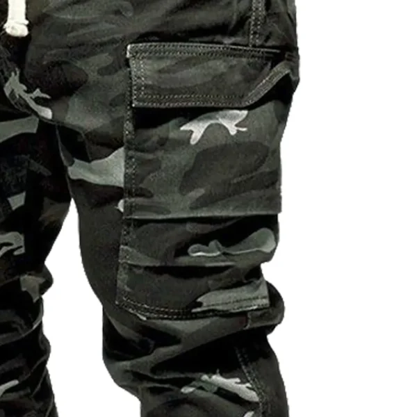 Men'S Loose Camouflage Pocket Jeans Pants Fashion Tooling Camouflage Men'S Cargo Straight Casual Pants Overalls Trousers - Image 5