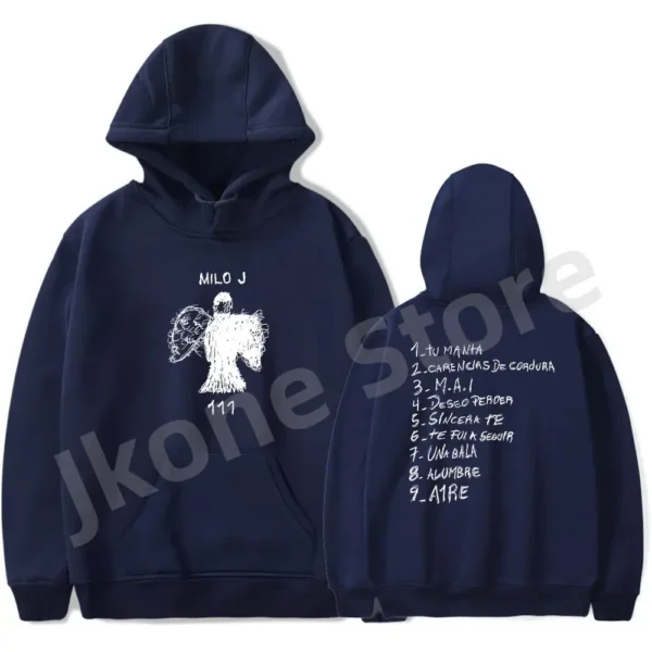 Milo J Hoodies 111 Album Merch Print Women Men Fashion Casual Singer Long Sleeve Sweatshirts plus size - Image 4