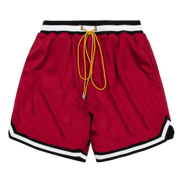 Gym Mesh Sports Shorts Summer Fitness Quick Dry Solid Color Shorts Loose Running Basketball Men's Breathable Sweat Pants - Image 3