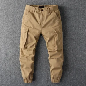 Men's Tactical Camo Trousers Autumn Multi-Pockets Cargo Pants Cotton Outdoor Hiking Pants Fashion Street Casual Pants