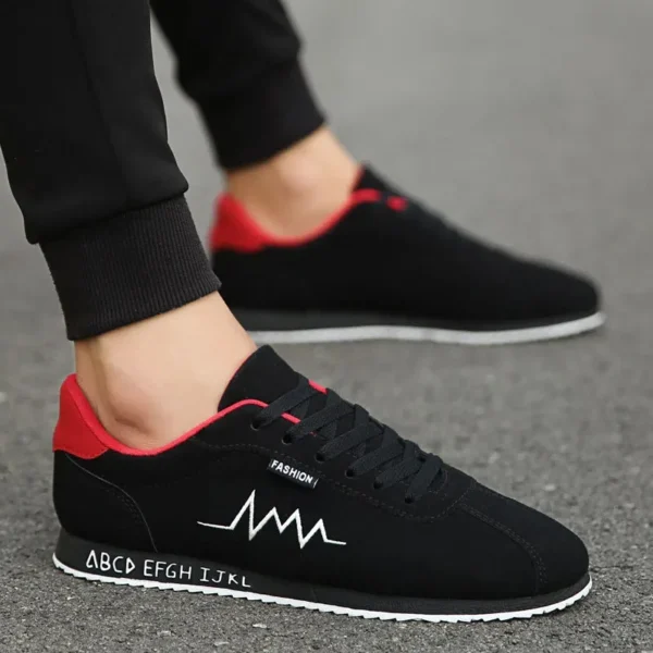 2024 Men's Sneakers Canvas Shoes Fashion Red Summer Low Comfortable Flat Vulcanized Shoes for Men Breathable Gym Man Trainers - Image 2
