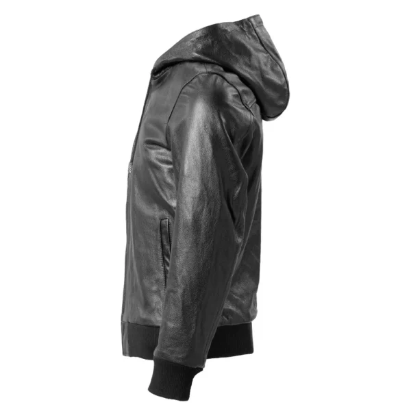 Men Leather Jacket Hooded Soft Natural Cowhide Genuine Leather Coat Hood Man Clothes Spring Autumn Clothing Free Shipping M618 - Image 5