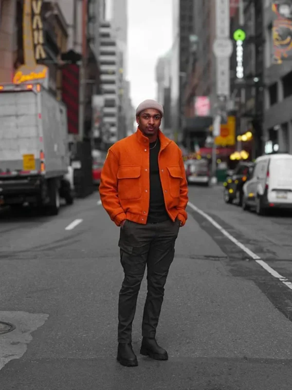 Trendy Pocket Single Breasted Men Jacket 2024 Autumn Turn Down Collar Long Sleeve Casual Warm Coat Men's Chic Solid Outwear - Image 5