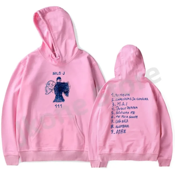 Milo J Hoodies 111 Album Merch Print Women Men Fashion Casual Singer Long Sleeve Sweatshirts plus size - Image 5