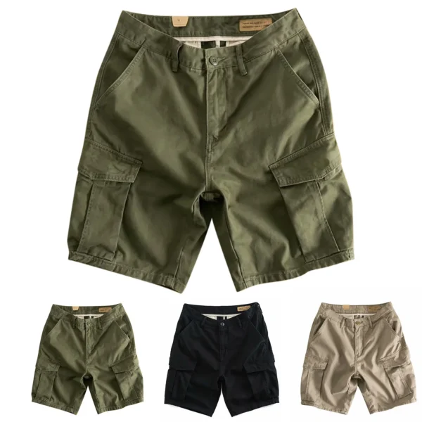 Shorts For Men Trendy Cargo Casual Quarter Pants Permeable Pocket Shorts Ropa De Hombre Trousers Pants For Men Plus Size - Image 4
