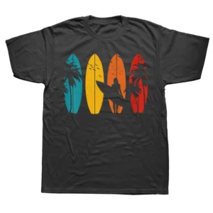 Surfer Gift Vintage Surfing Surf Board Beach T Shirts Graphic Cotton Streetwear Short Sleeve Birthday Gifts Summer Style T-shirt