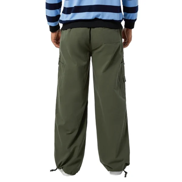 Men s Elastic Waist Loose Fit Lightweight Workwear Cargo Pants Hip Hop Casual Baggy Sweatpants - Image 5