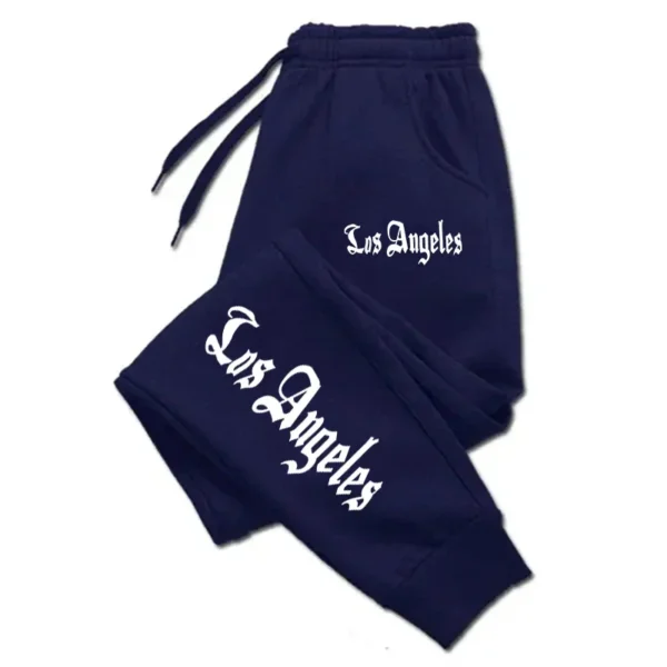 Los Angeles City Letter Print Men Women Trouser Oversized Jogging Sweatpants Running Trousers Jogger Sweat Pants Couple Clothing - Image 3