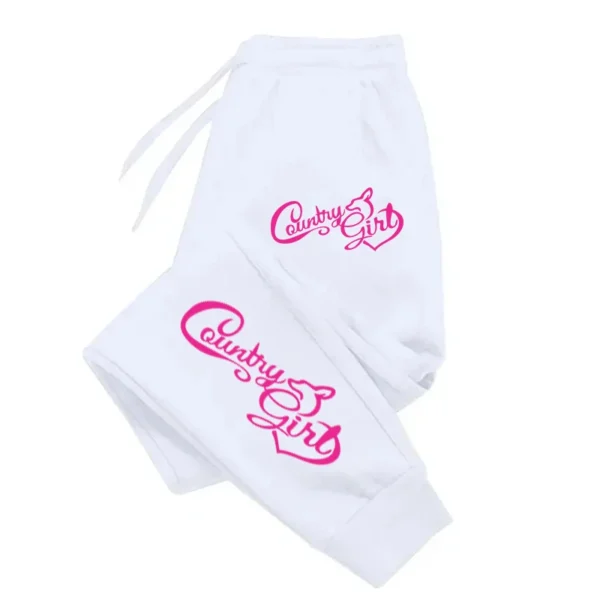 The Country Girl Printing Pants Woman Drawstring Pocket Sweatpant Sport Fashion Joggers Casual Autumn Joggers - Image 2
