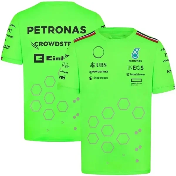 Men's and Women's F1 Racing Shirts Breathable Short Sleeve Cycling Jersey Petronas Co Team Urban Fashion Summer Best Seller - Image 6