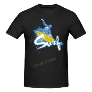 Surf Funny Vintage T shirt Harajuku Streetwear Short Sleeve T-shirt 100% Cotton Graphics Tshirt Brands Tee Tops